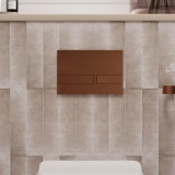 Crosswater Venue Brushed Bronze Dual Flush Plate - Lifestyle Image